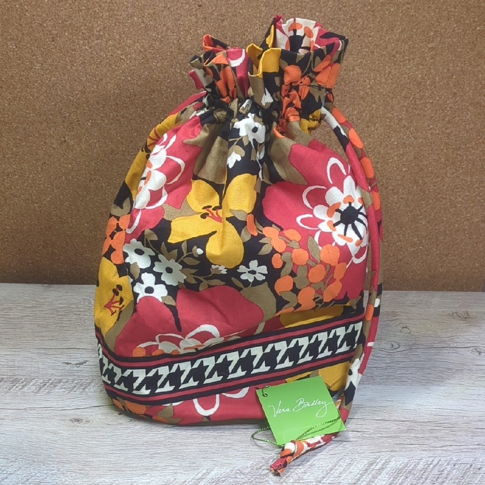 Vera Bradley Multicolor Floral Drawstring Pouch
